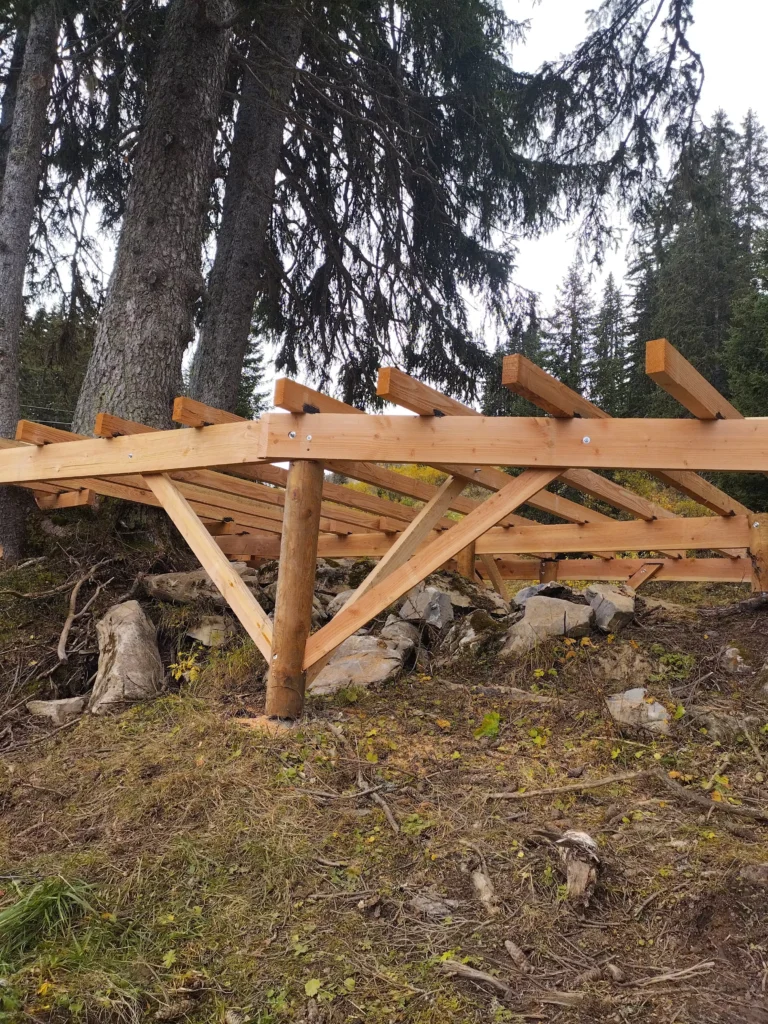 Une nouvelle terrasse sur mesure dans le snowpark du Stash à Avoriaz